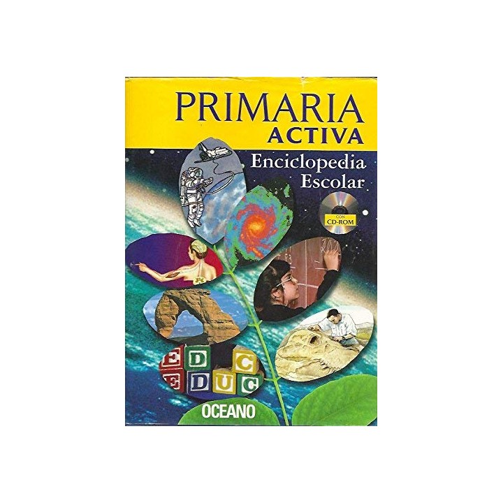 Primaria Activa: Enciclopedia Escolar. 4 TOMOS (OBRA COMPLETA) INCLUYE CD ROM